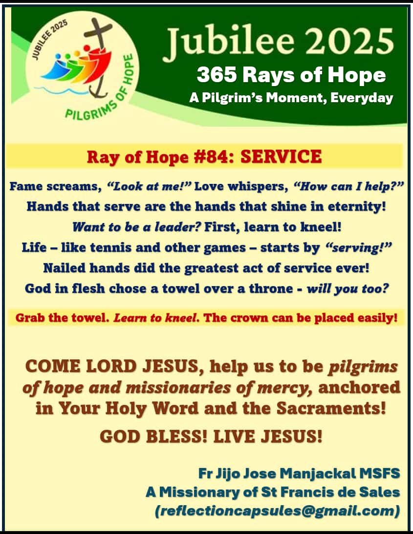 Surrendering ourselves to the Truth and falling to our knees and saying, ‘Lord, I believe in You!'