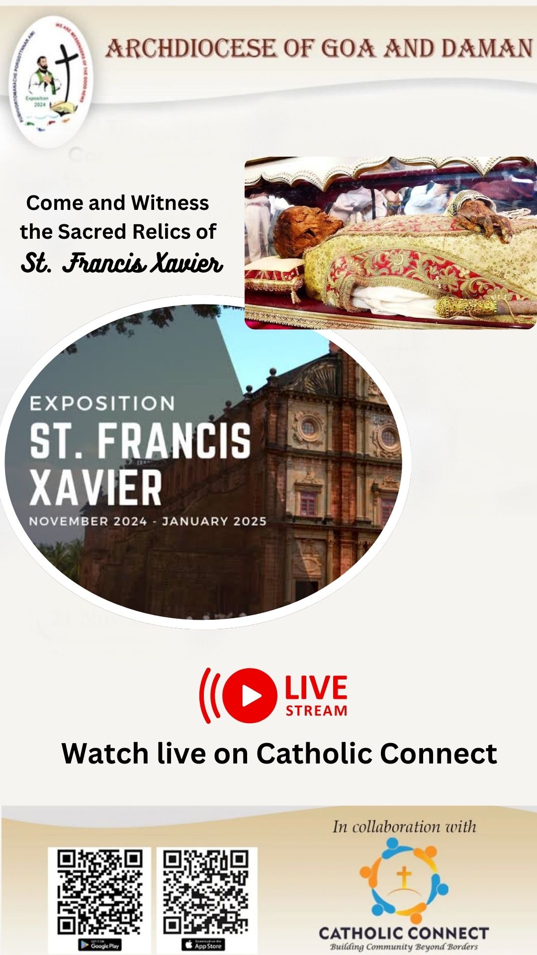 Exposition of the Sacred Relics of St. Francis Xavier | Live from Goa